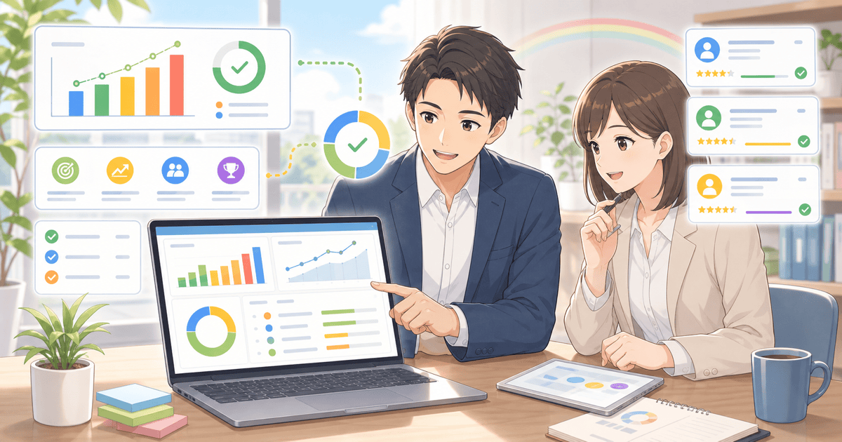 営業目標と実績を見える化するのアイキャッチ