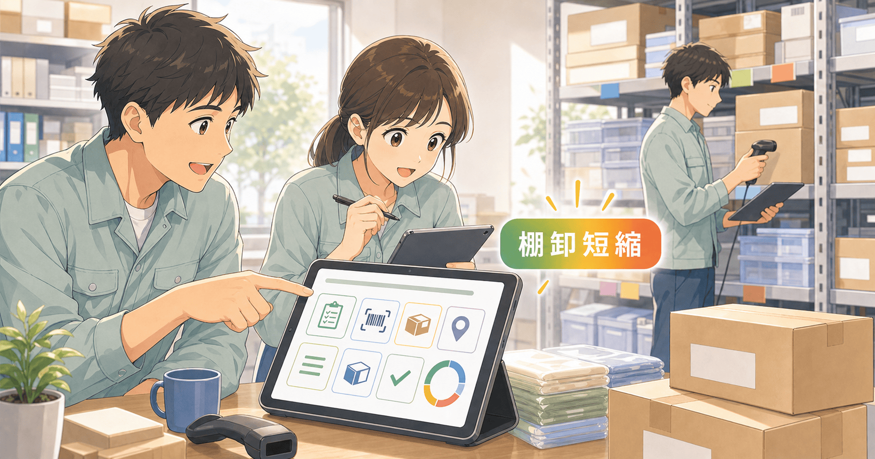 棚卸の作業時間を短縮するデジタル化のアイキャッチ