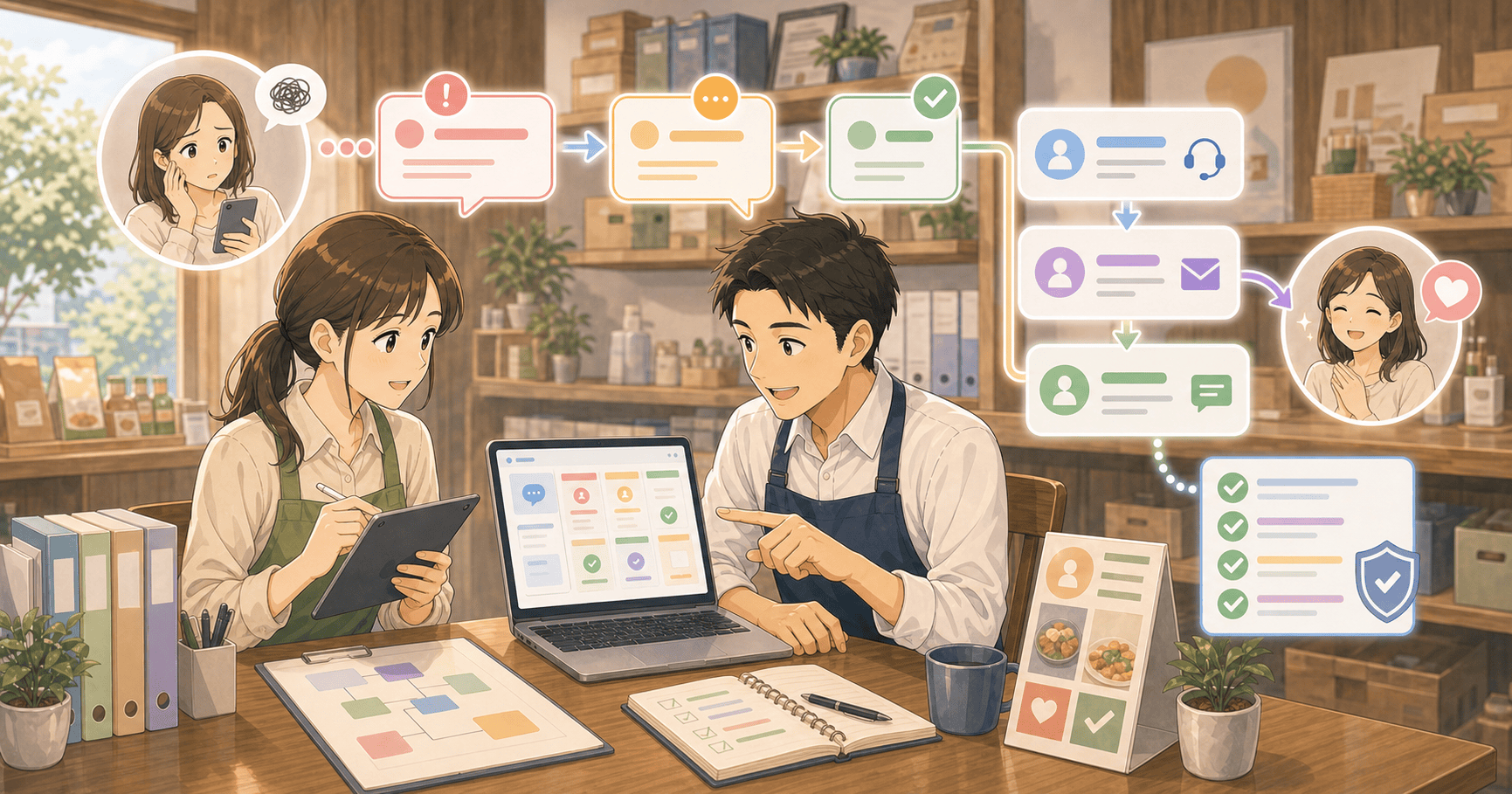 店舗のクレーム・問い合わせ対応を整えるのアイキャッチ