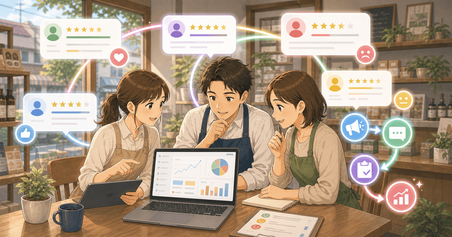 店舗の口コミ・評判をWebで管理するのアイキャッチ