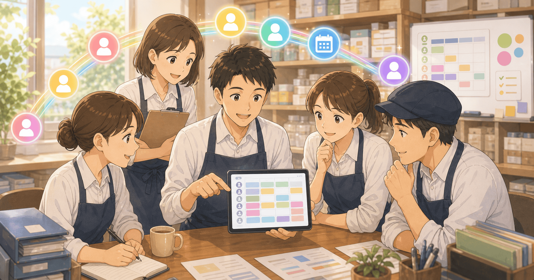 店舗のシフト管理をラクにするのアイキャッチ